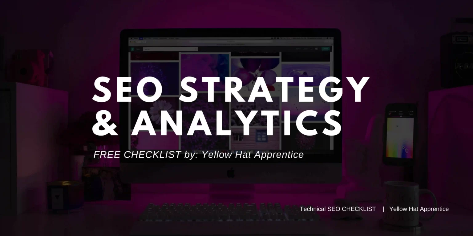 FREE CHECKLIST by: Yellow Hat Apprentice